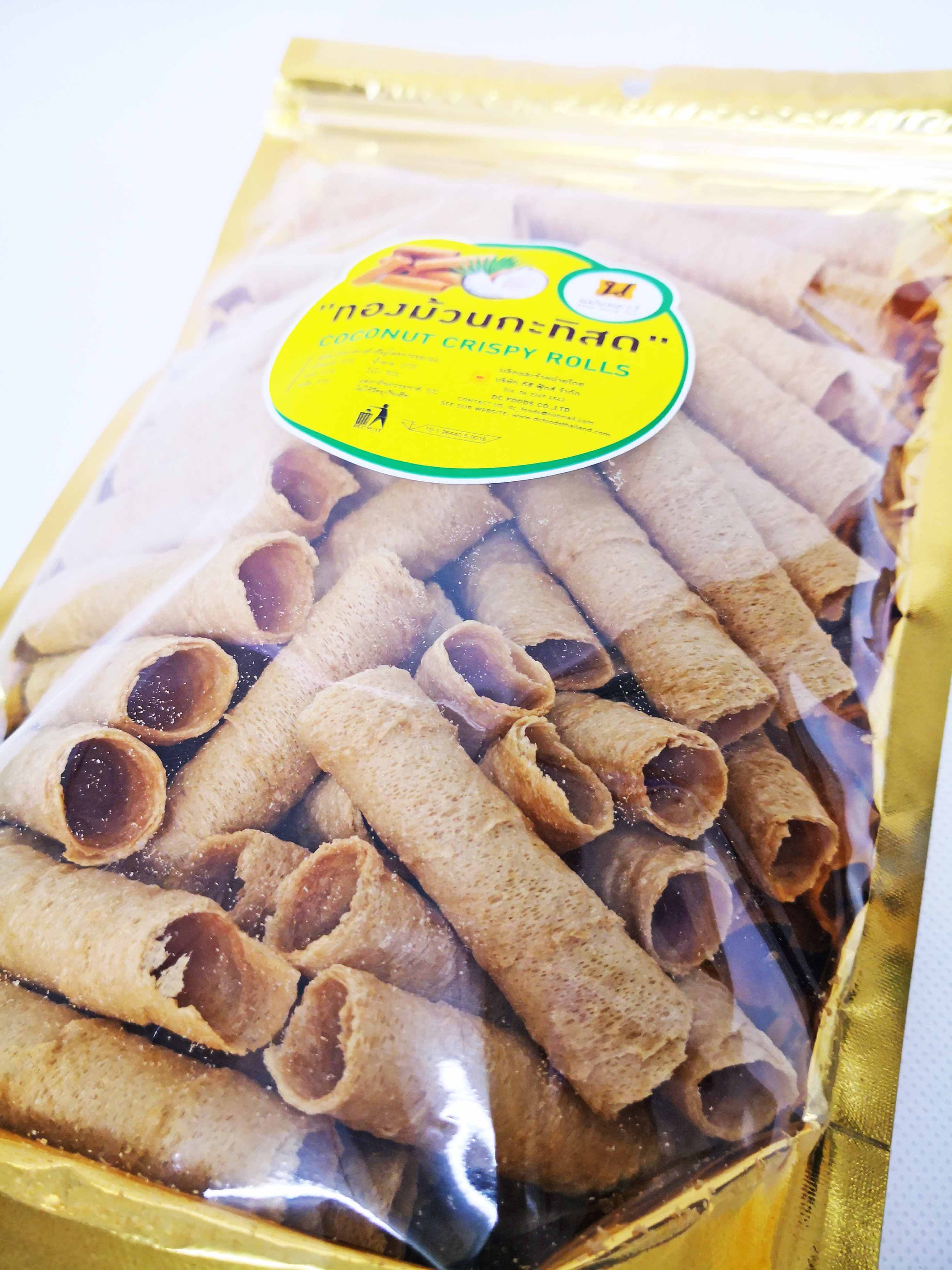 ทองม้วนกะทิสด แม่นงเยาว์(10ถุง)