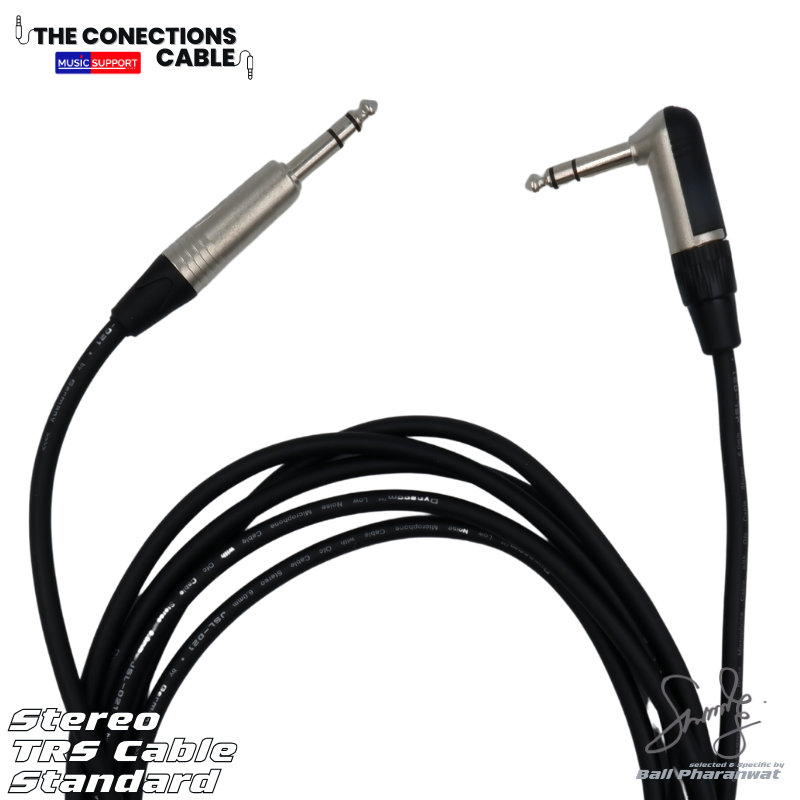 สายสัญญาณ STEREO TRS CABLE Standard the connection cables by music support signature Ball Pharanwat