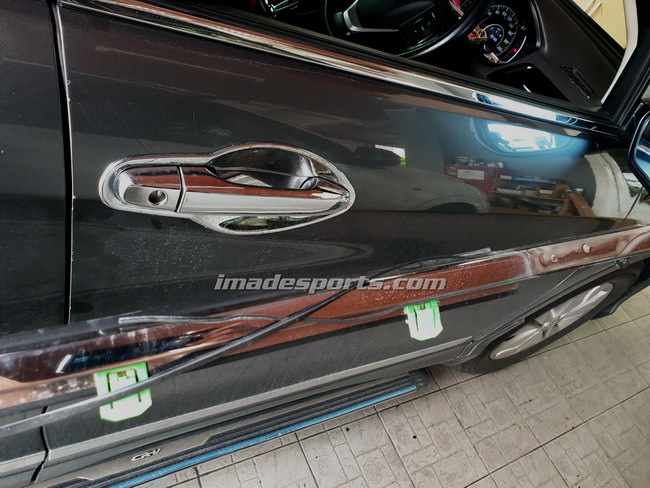 คิ้วรีดน้ำประตู พร้อมคิ้ว Stainless CRV G4
