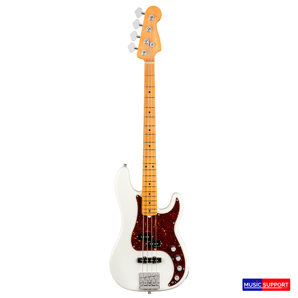 เบสไฟฟ้า Fender American Ultra Precision Bass®MN Arctic Pearl