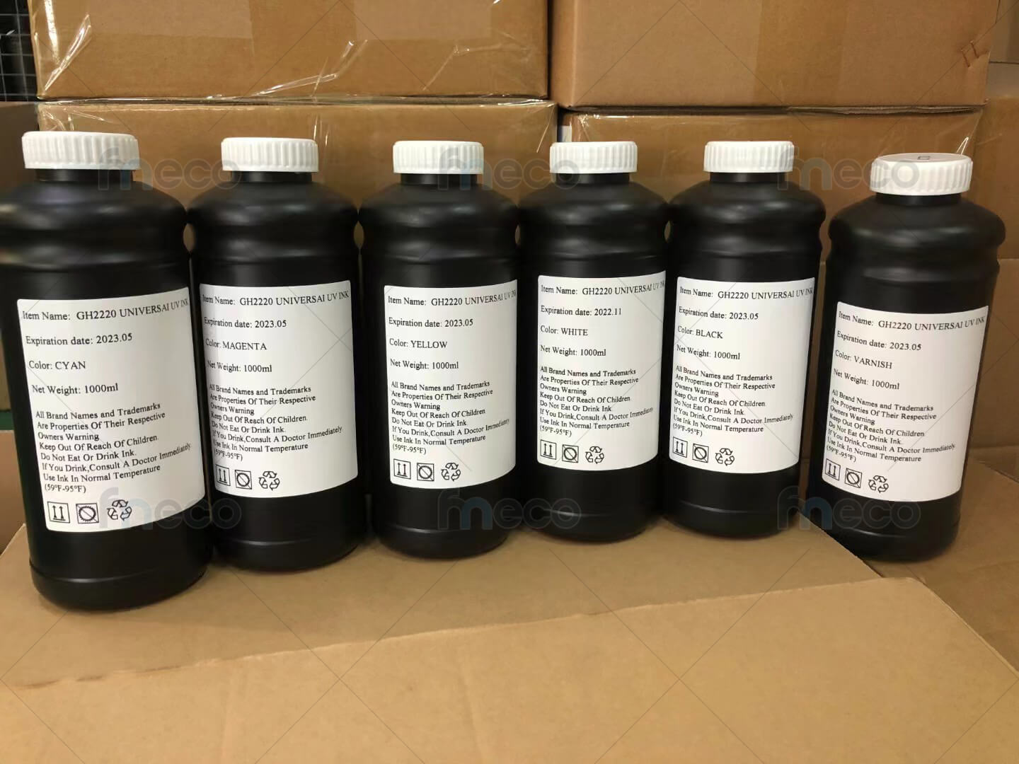 หมึกพิมพ์ UV Ricoh GH2220 G5I หมึกแข็ง Hard สีสด สำหรับเครื่องพิมพ์ UV Flatbed ขูดไม่ออก ไม่หลุด กันน้ำ การยึดเกาะได้ดี