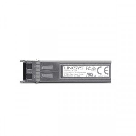 Linksys LACGSX SFP Transceiver Module, 1000base - SX, LC Connector, 1 Gbps up to 500 m. for MMF Optical Fiber