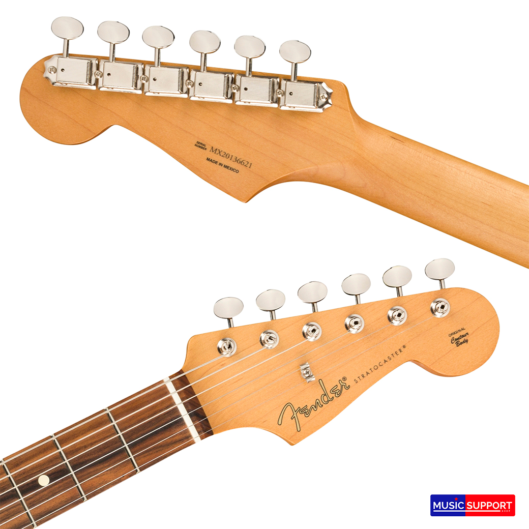 กีตาร์ไฟฟ้า Fender - Noventa Stratocaster® PF Crimson Red Transparent