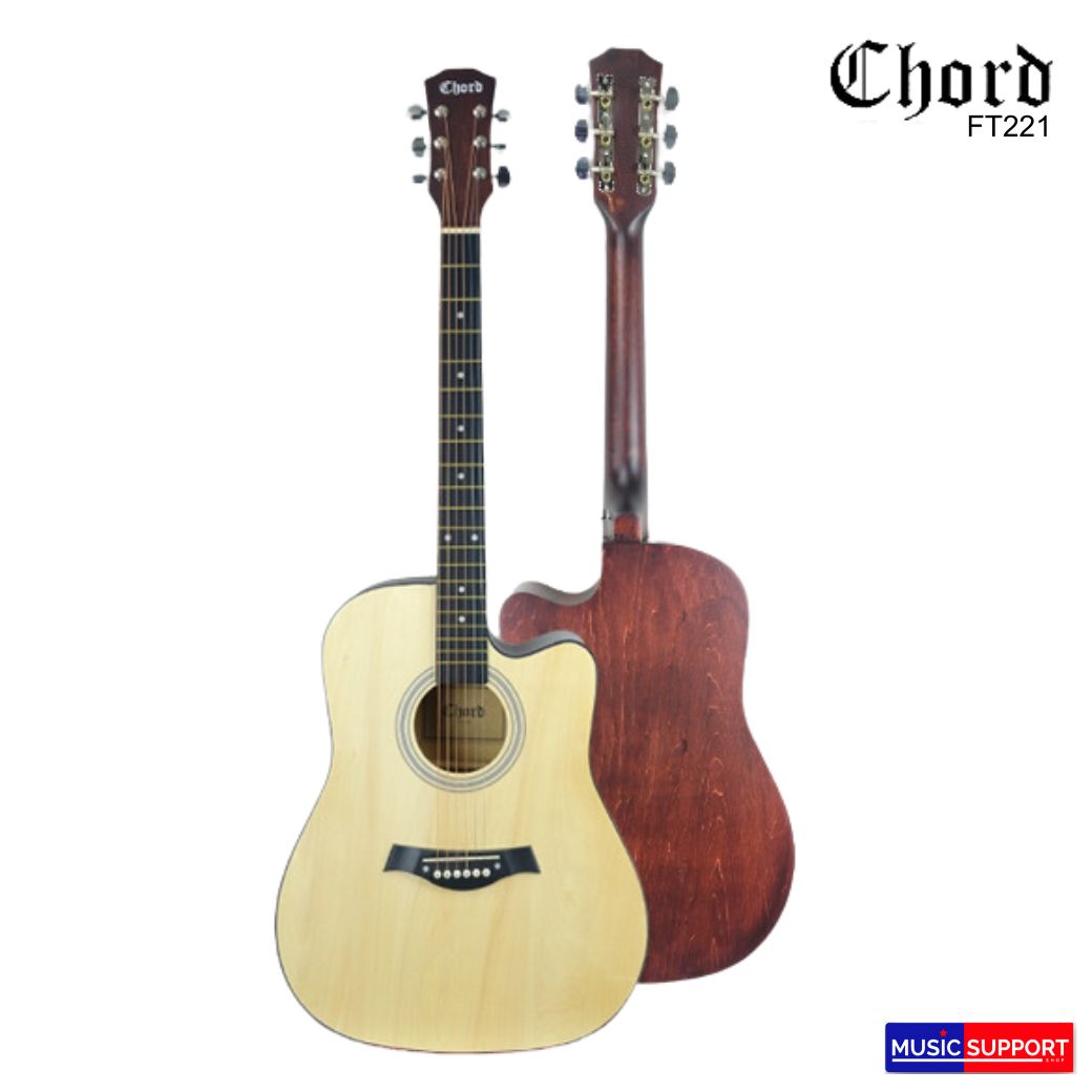 CHORD FT221/EQ BWN / กีตาร์โปร่งไฟฟ้า (N)