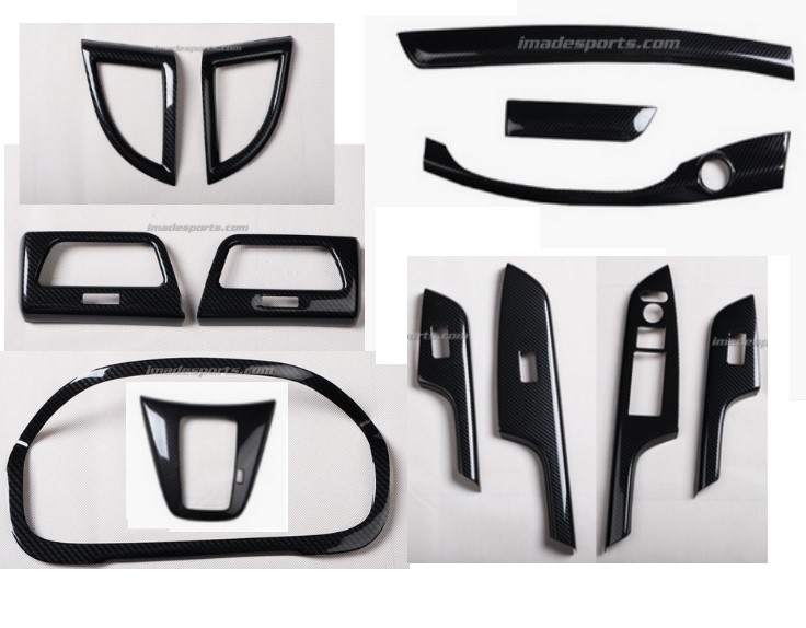 คิ้วตกแต่งภายใน CRV G4 ลาย Cabon Kevlar
