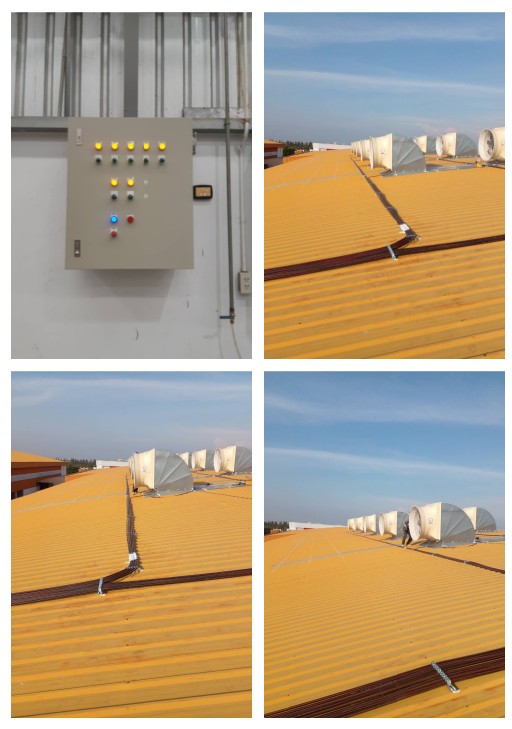 ผลงานการการออกแบบ ติดตั้งระบบระบายอากาศ แก้ไขปัญหาความร้อน