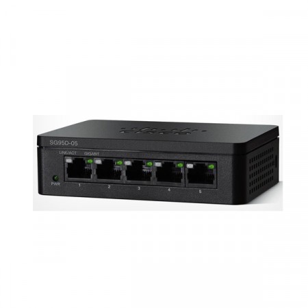 Cisco SG95D-05 Switch 5-Port Gigabit Unmanaged Desktop
