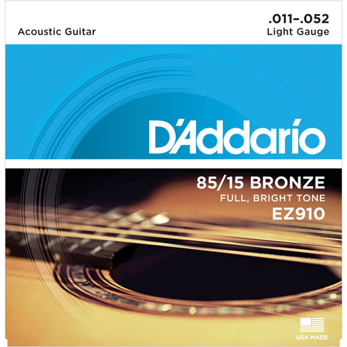 สายกีตาร์โปร่ง D'addario EZ910 เบอร์ 11-52