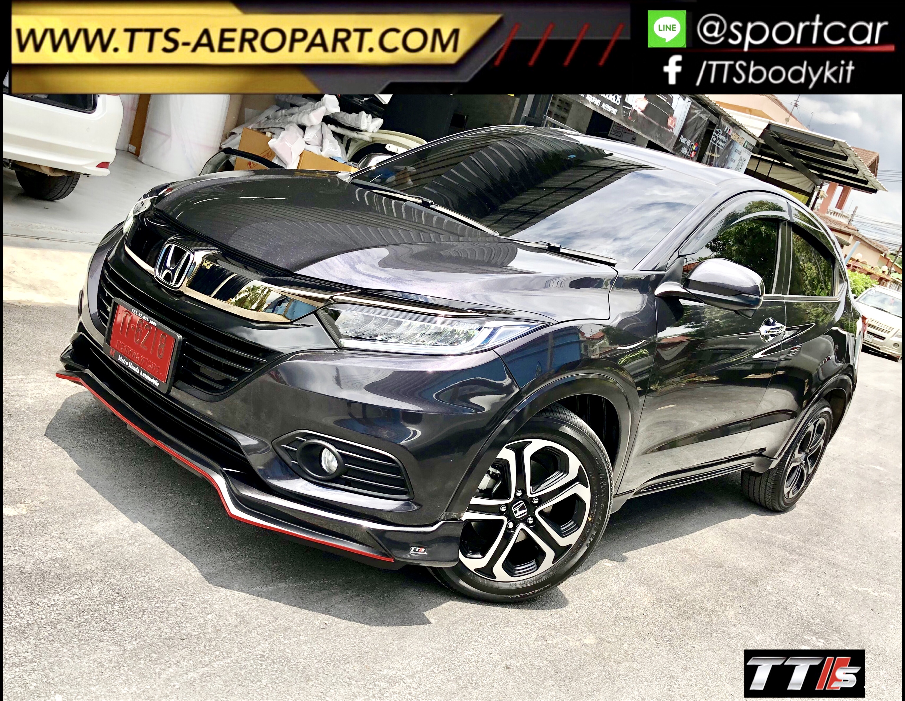 ชุดแต่ง HRV 2019 2020 2021 TTS, hrv แต่งสวย, สเกิร์ตรอบคัน hrv แท้ byแต่งรถTTS