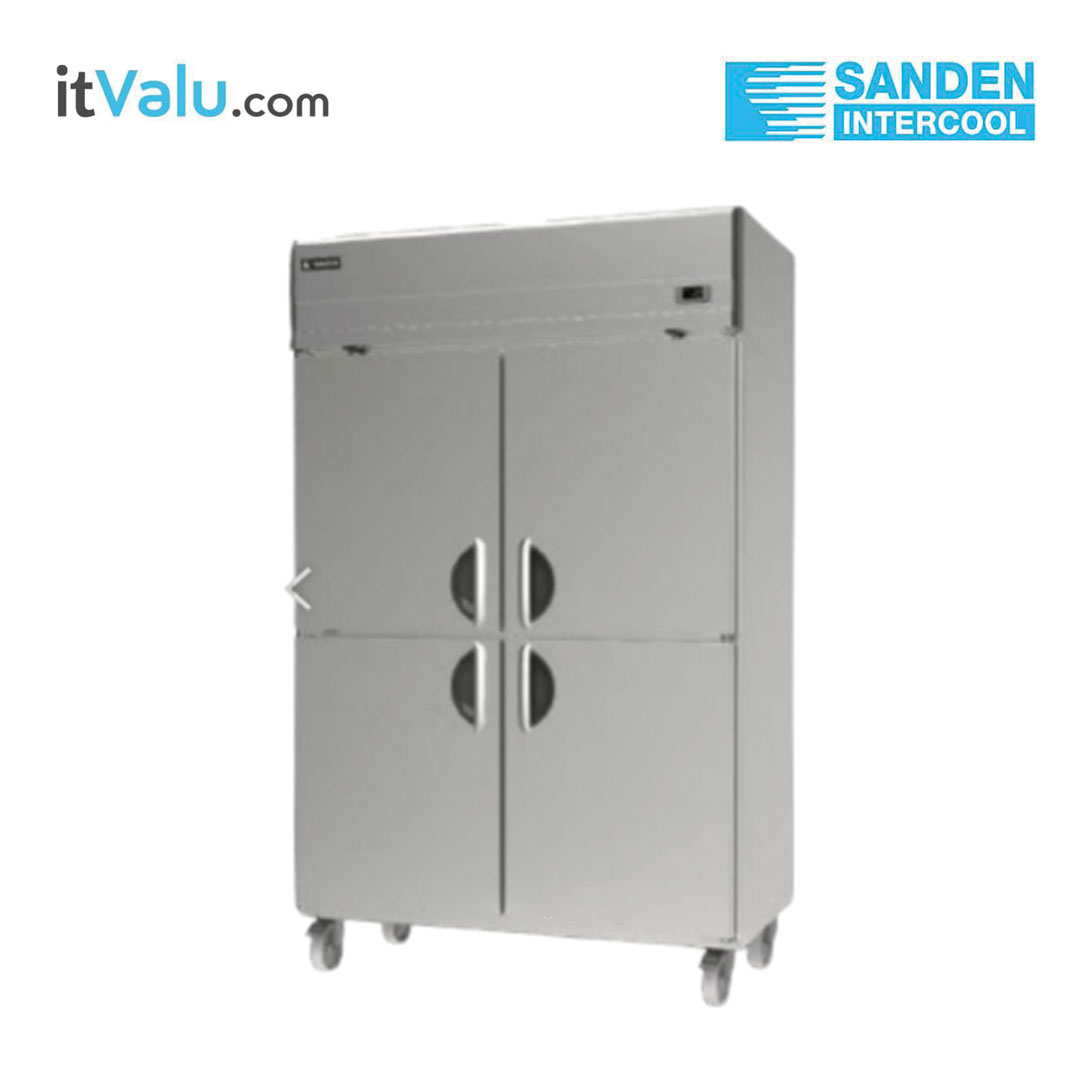 ตู้แช่สแตนเลส Sanden (แช่แข็ง) ฝาทึบ 4 ประตู (บน-ล่าง) รุ่น SRF3-1200i ความจุ 927 ลิตร กว้าง 120 ซม. ลึก 70 ซม. สูง 195 ซม. รับประกันความเย็น 1 ปี รับประกันคอมเพรสเซอร์ 1 ปี