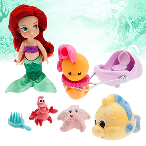 [พร้อมส่ง] Disney Animators Collection Ariel Mini Doll Play Set - 5