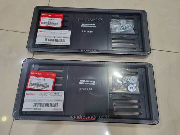 กรอบป้ายทะเบียน HONDA MODULO แท้ (คู่)