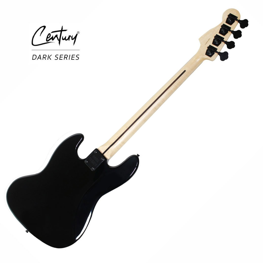 เบสไฟฟ้า Century Dark Series Jazz bass Black DJB-BK