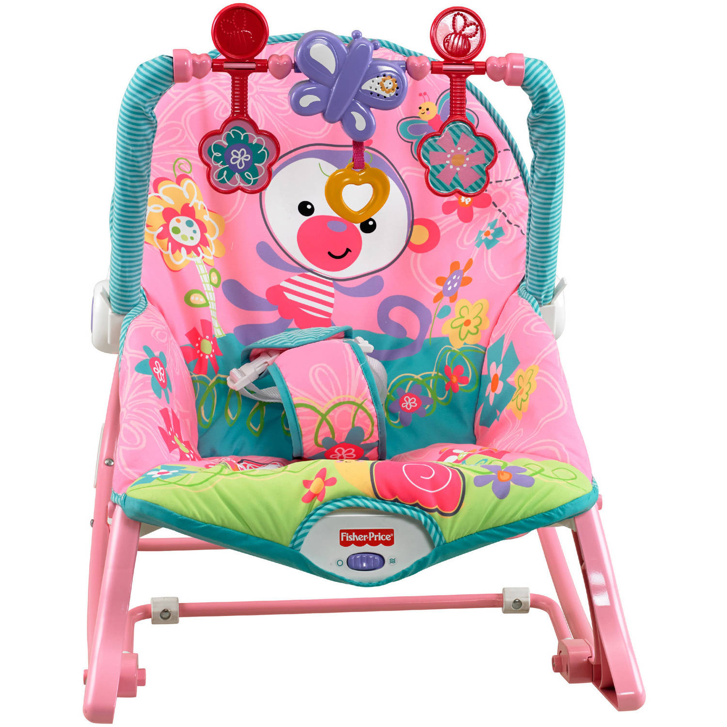 Fisher Price Girls Infant to Toddler Rocker เปลโยก มีระบบสั่น ปรับเป็นเก้าอี้ได้ คุ้มมาก