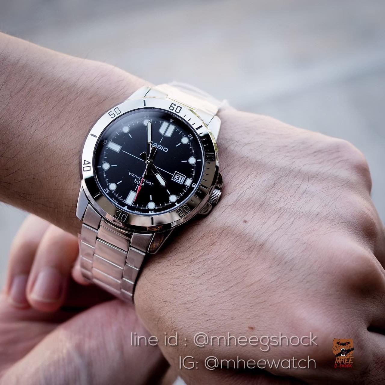 Casio Men of Steel หน้าดำไม่มีตัวเลข