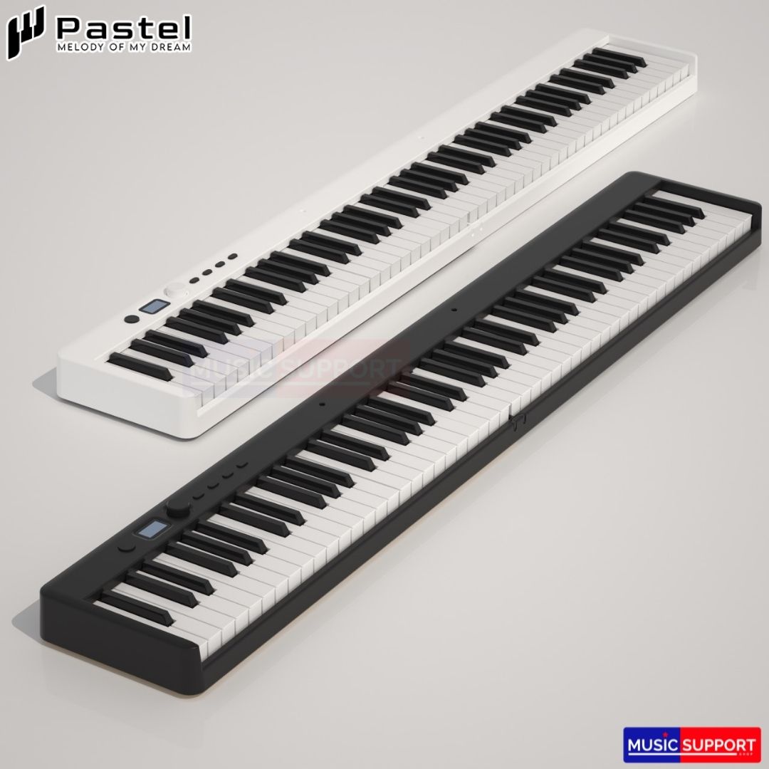 Pastel POPPIANO 88คีย์ คีย์บอร์ด เปียโน พกพา (แบบพับได้)
