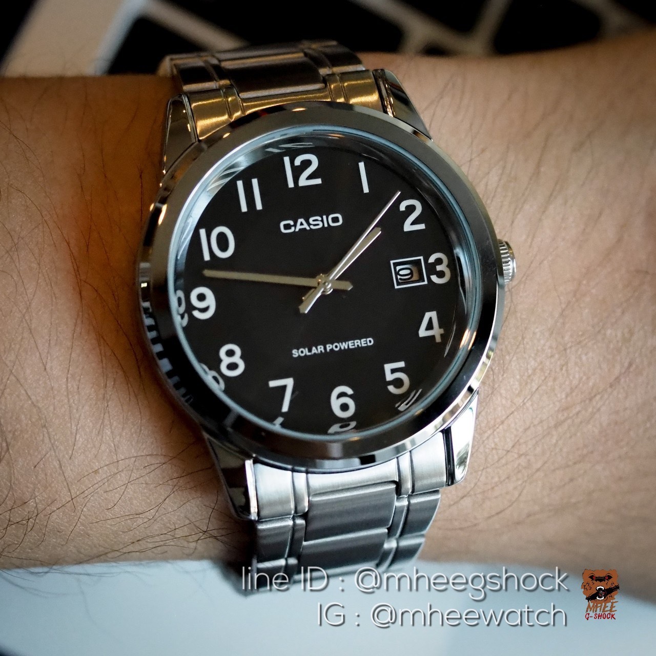 Casio Stainless Solar Powered ระบบพลังงานแสงอาทิตย์