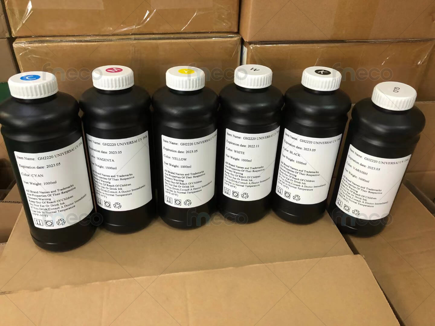 หมึกพิมพ์ UV Ricoh GH2220 G5I หมึกแข็ง Hard สีสด สำหรับเครื่องพิมพ์ UV Flatbed ขูดไม่ออก ไม่หลุด กันน้ำ การยึดเกาะได้ดี