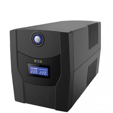SYNDOME ECO II-1000 LCD UPS 1000VA/630W, Stabilizer, LCD Display, Universal Socket 4 Outlet (ส่งฟรีทั่วประเทศ)