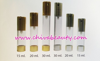 ขายส่ง ปลีก บรรจุภัณฑ์ ขวดสูญญากาศปากนกไฮโซ บรรจุเซรั่ม โลชั่น ชนิดเหลว ขนาด 15 ml,20 ml, 30 ml