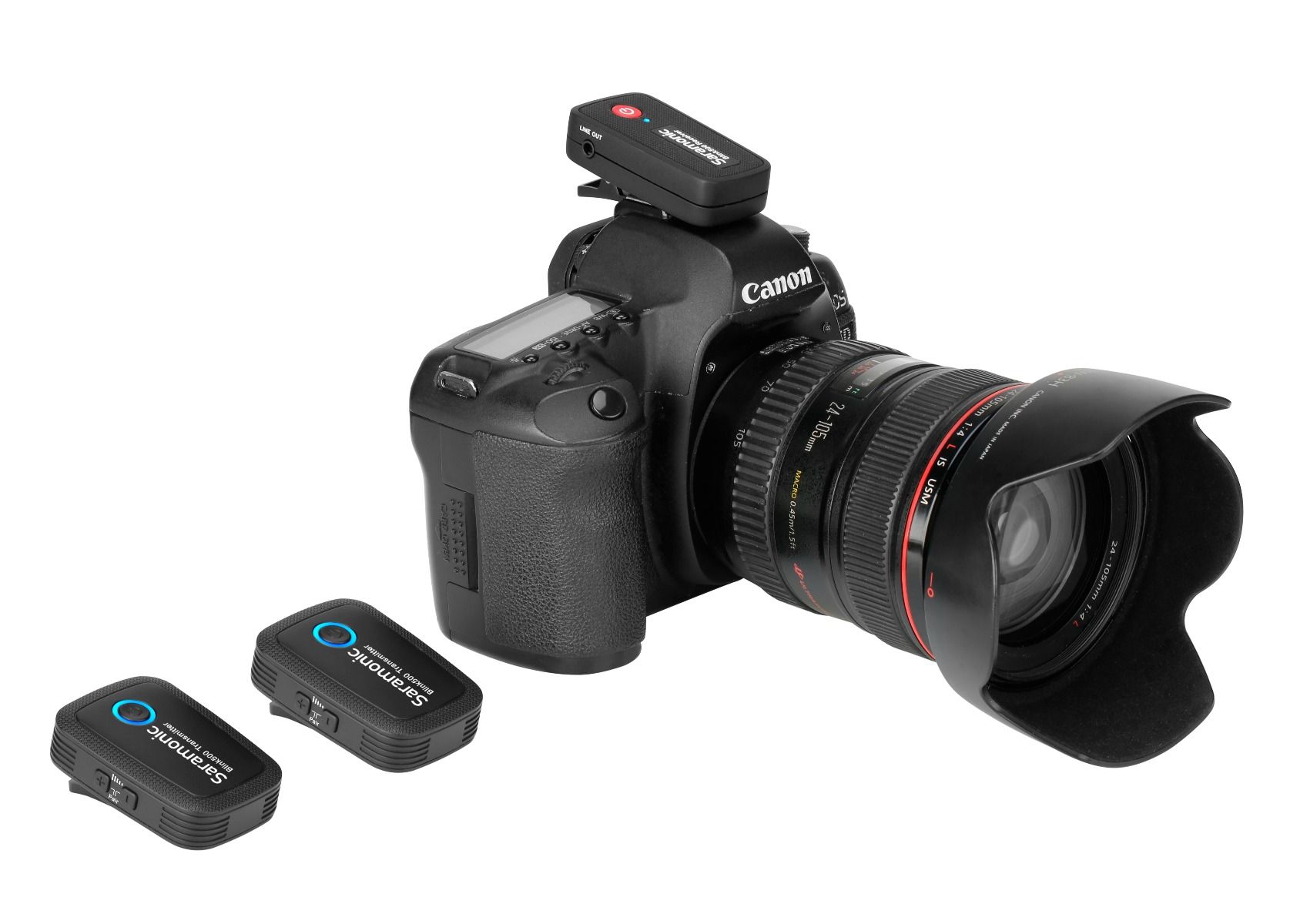 Saramonic Blink500 B6 ไมโครโฟนไร้สาย คลื่น2.4GHz สำหรับอุปกรณ์ที่รองรับType-C (1 ตัวรับ 2 ตัวส่ง)