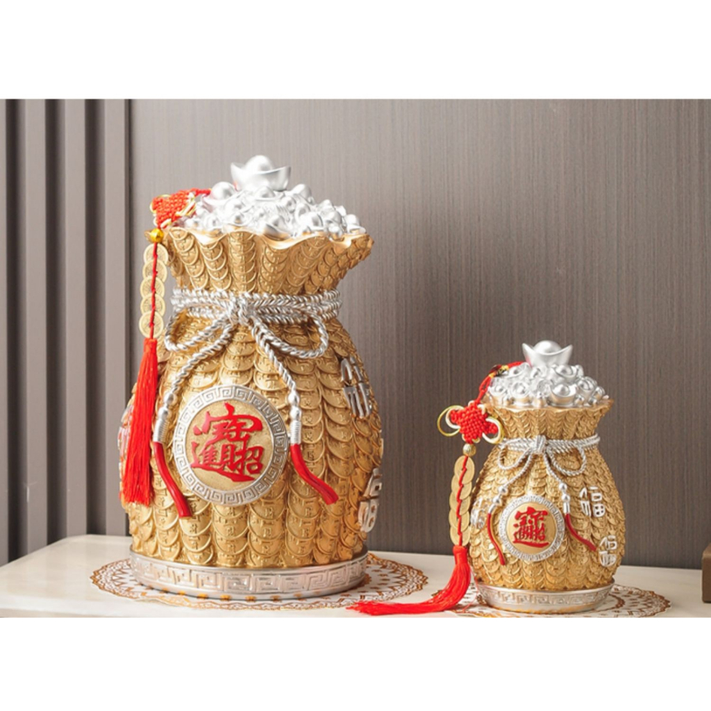 CT159B112 HAOYUN ถุงเงิน กระปุ๊กออมสิน ของมงคล เสริมฮวงจุ้ย ของขวัญขึ้นบ้านใหม่ ของขวัญ