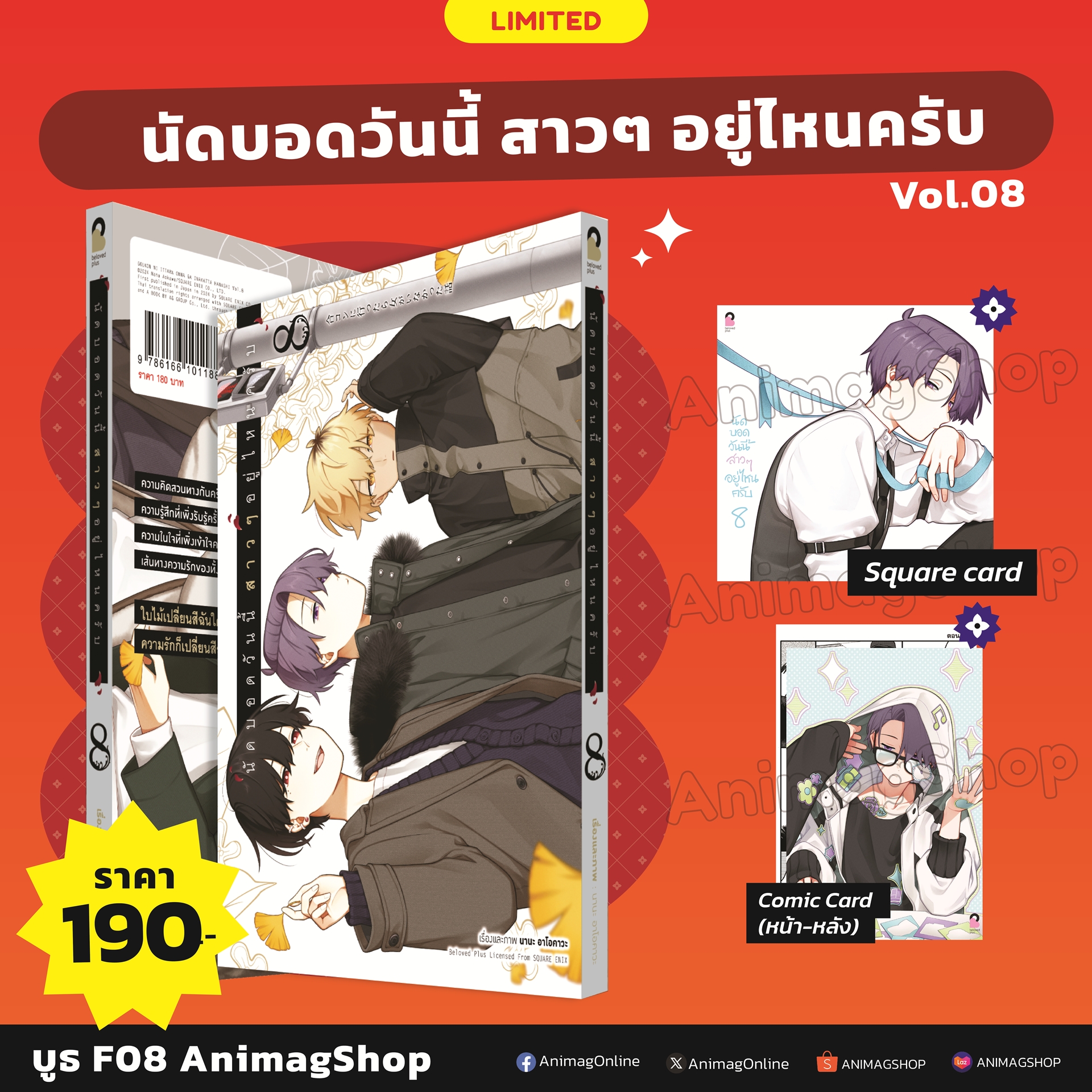 Animag นัดบอดวันนี้ สาว ๆ อยู่ไหนครับ COMIC เล่ม 8 Limited Edition