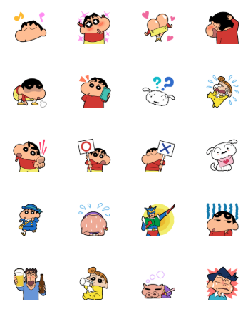 ขายอิโมจิไลน์ เครยอนชินจัง อิโมจิแอนิเมชัน