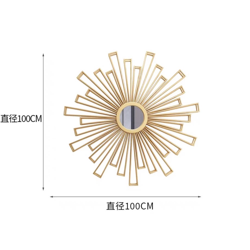 CT121G003 SOSHOKU กระจกตกแต่งผนังห้อง กระจก กระจกแต่งหน้า กระจกติดผนัง wall mirror กระจกฮวงจุ้ย ปรับฮวงจุ้ย โชคลาภร่ำรวย