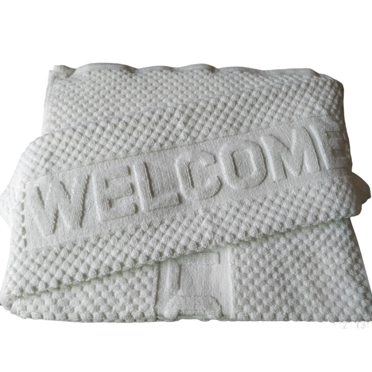 ผ้าเช็ดเท้า โรงแรม ทอลาย Welcome โหลละ