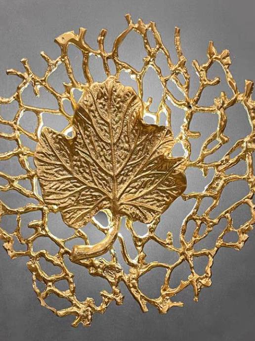 CT223A296 SOTMIA โคมไฟระย้า โคมไฟติดผนัง Light ทรงใบไม้ ทองแดง Copper