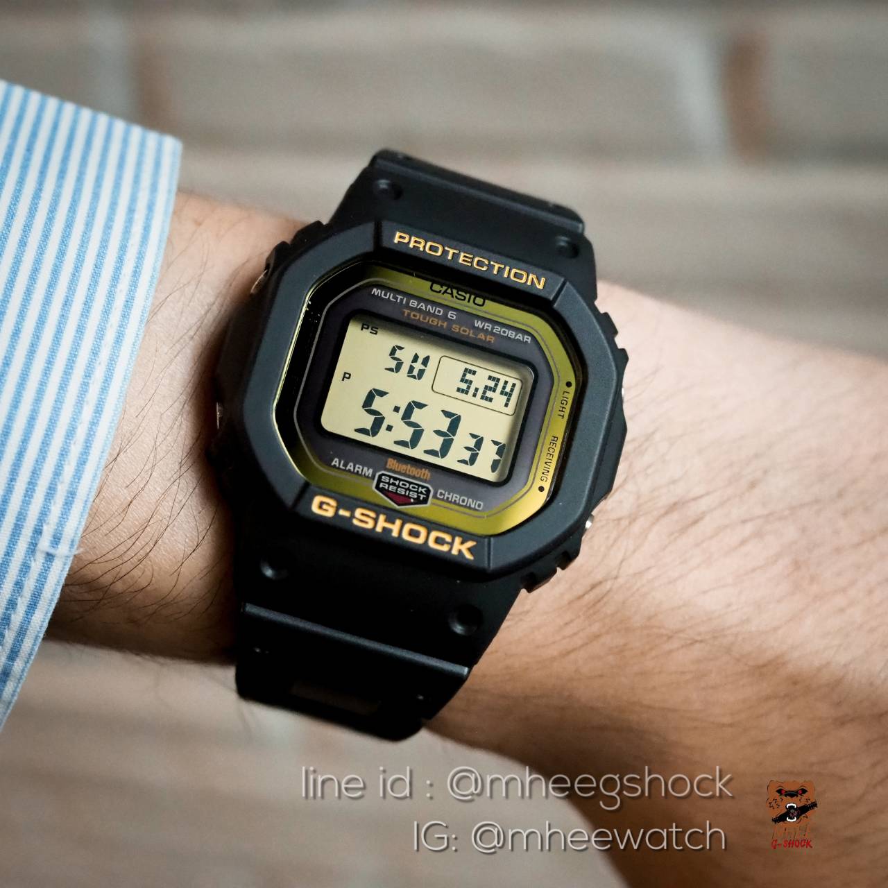 G-Shock รุ่น GW-B5600BC-1DR สายเหล็ก