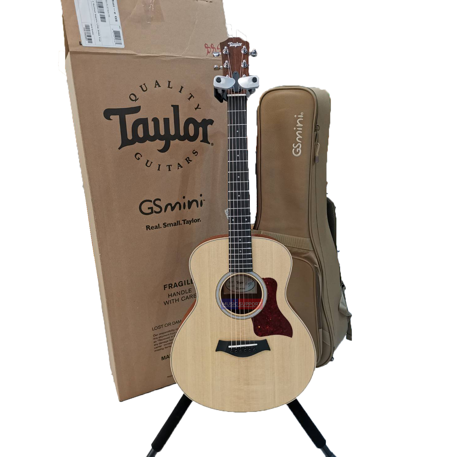 TAYLOR GS MINI-E QUILTED SAPELE LTD/BAG กีตาร์โปร่งไฟฟ้า