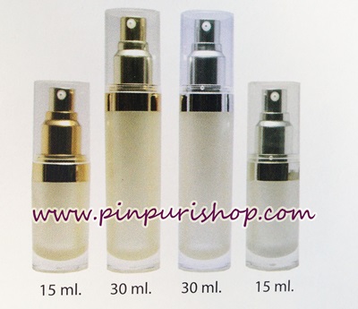 ขายส่ง ปลีก บรรจุภัณฑ์ ขวดปั้ม อคิลิคมุก สำหรับบรรจุเซรั่ม โลชั่น ชนิดเหลว ขนาด 15 ml,30 ml