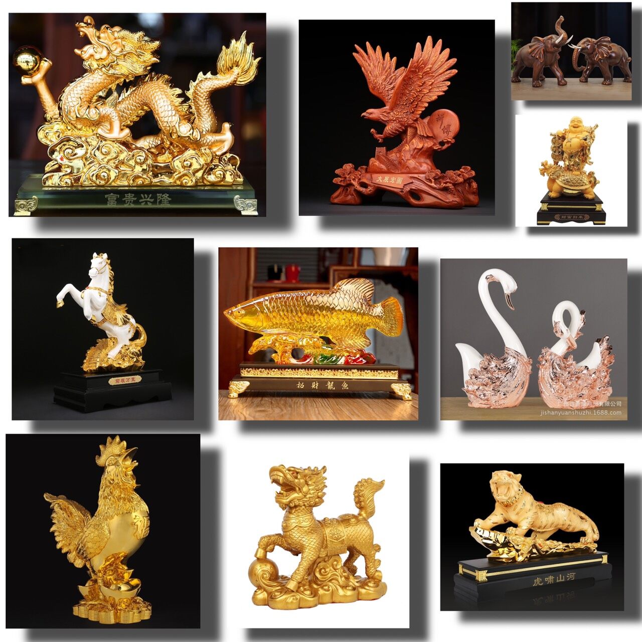 CT017B019-19 HAOYUN ของแต่งห้อง ของตั้งโชว์ ของขวัญ รูปปั้น สัตว์มงคล เสริมดวง เสริมฮวงจุ้ย ของตบแต่งห้อง ของขวัญมงคล