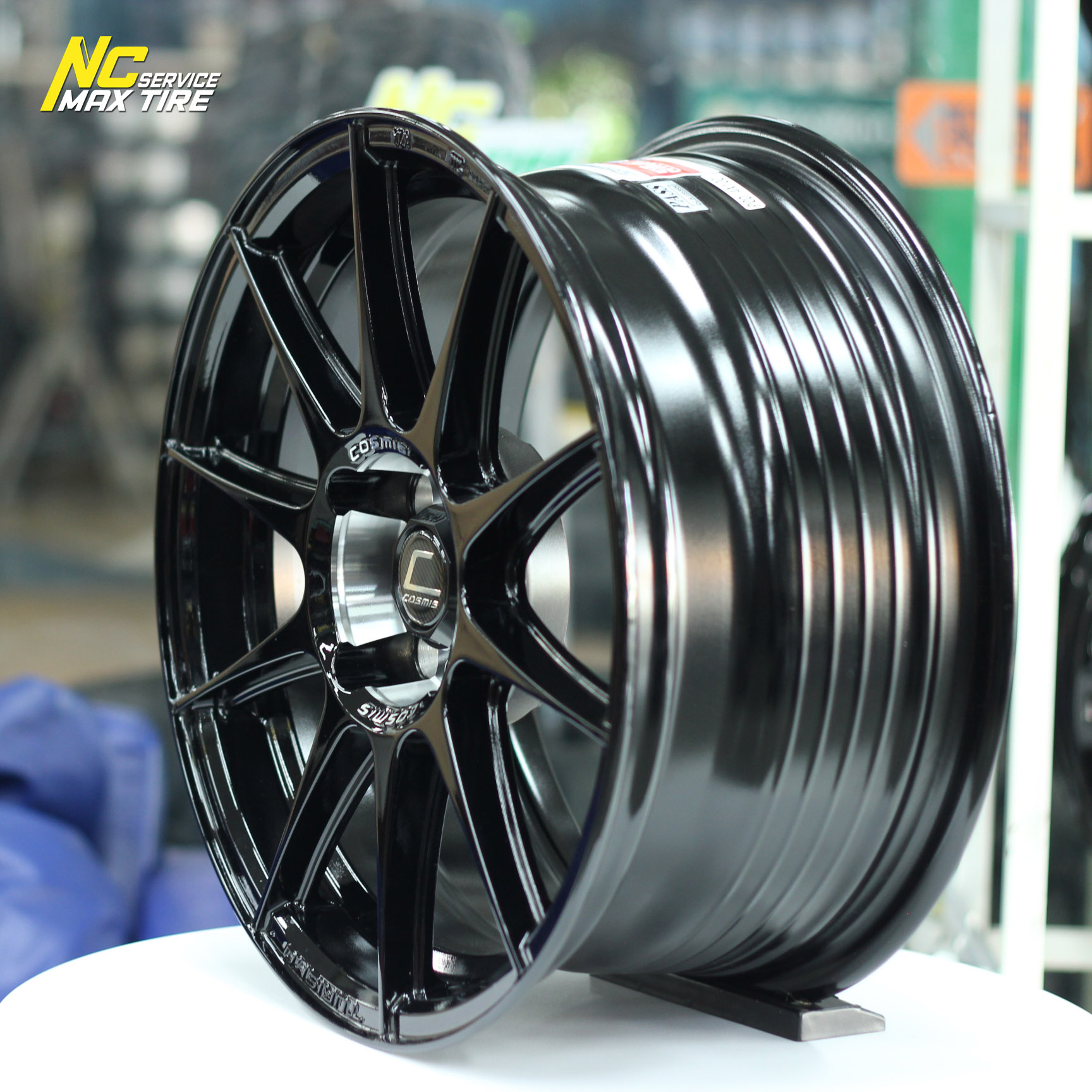 ล้อแม็กขอบ15 / Cosmis Turismo / สำหรับรถเก๋ง / สีดำหลุมเงา / 15x7.0 4H100 ET30