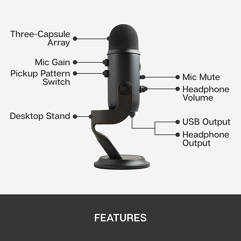 Blue Microphone Blue YETI Studio Blackout