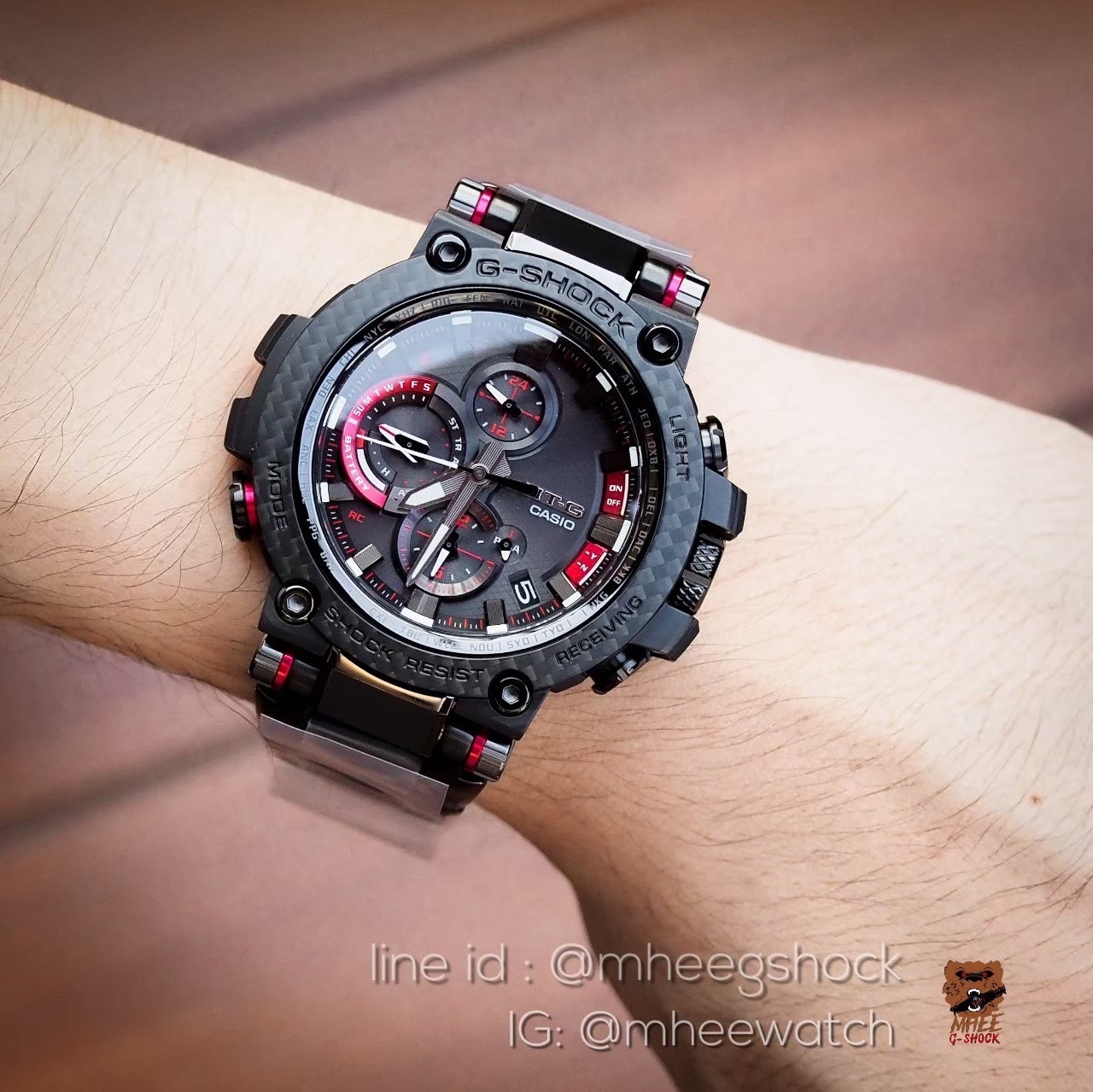 G-shock MT-G Bluetooth Carbon MTG-B1000XBD-1A ของแท้