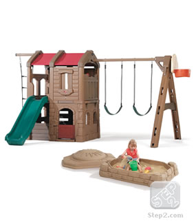 STEP2 Adventure Lodge Play Center and Sandbox Combo