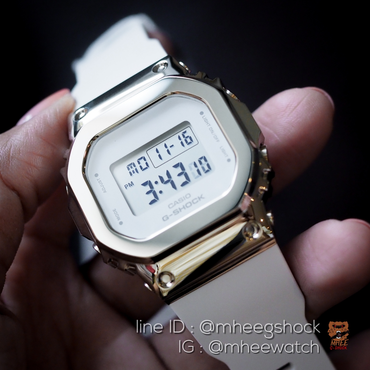 G-Shock Mini White Silver