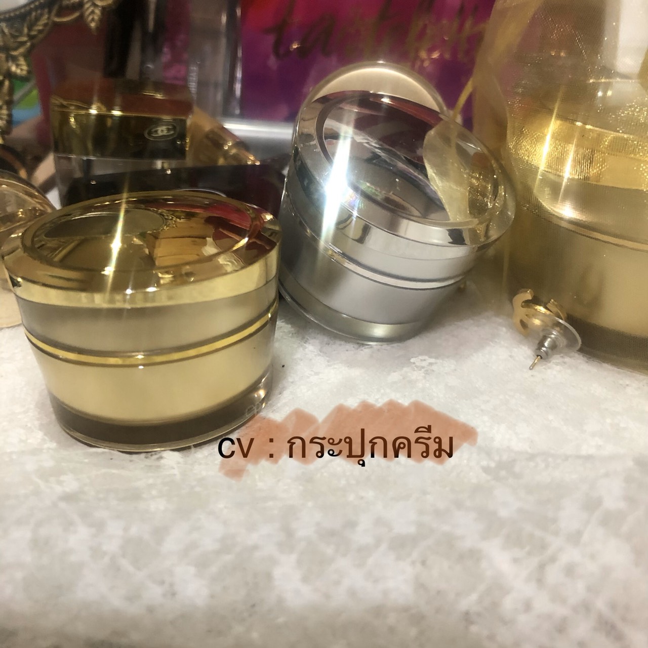 ขายส่ง ปลีก กระปุกครีมอคิลิค ลาแม ขนาด 5g , 10 g, 15 g, 30 g, 50g