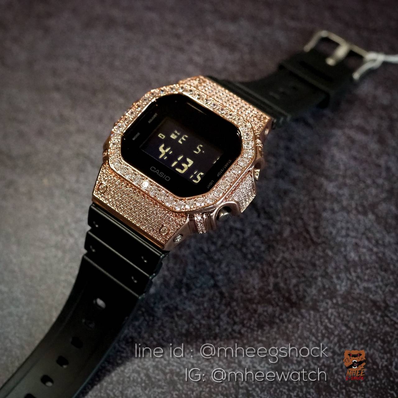 G-Shock ยักษ์เล็ก Rosegold BlingBling