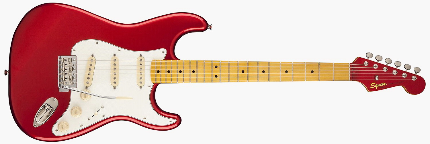 กีตาร์ไฟฟ้า SQUIER Classic Vibe Strat 50's Limited Candy Apple Red Matching Headstock