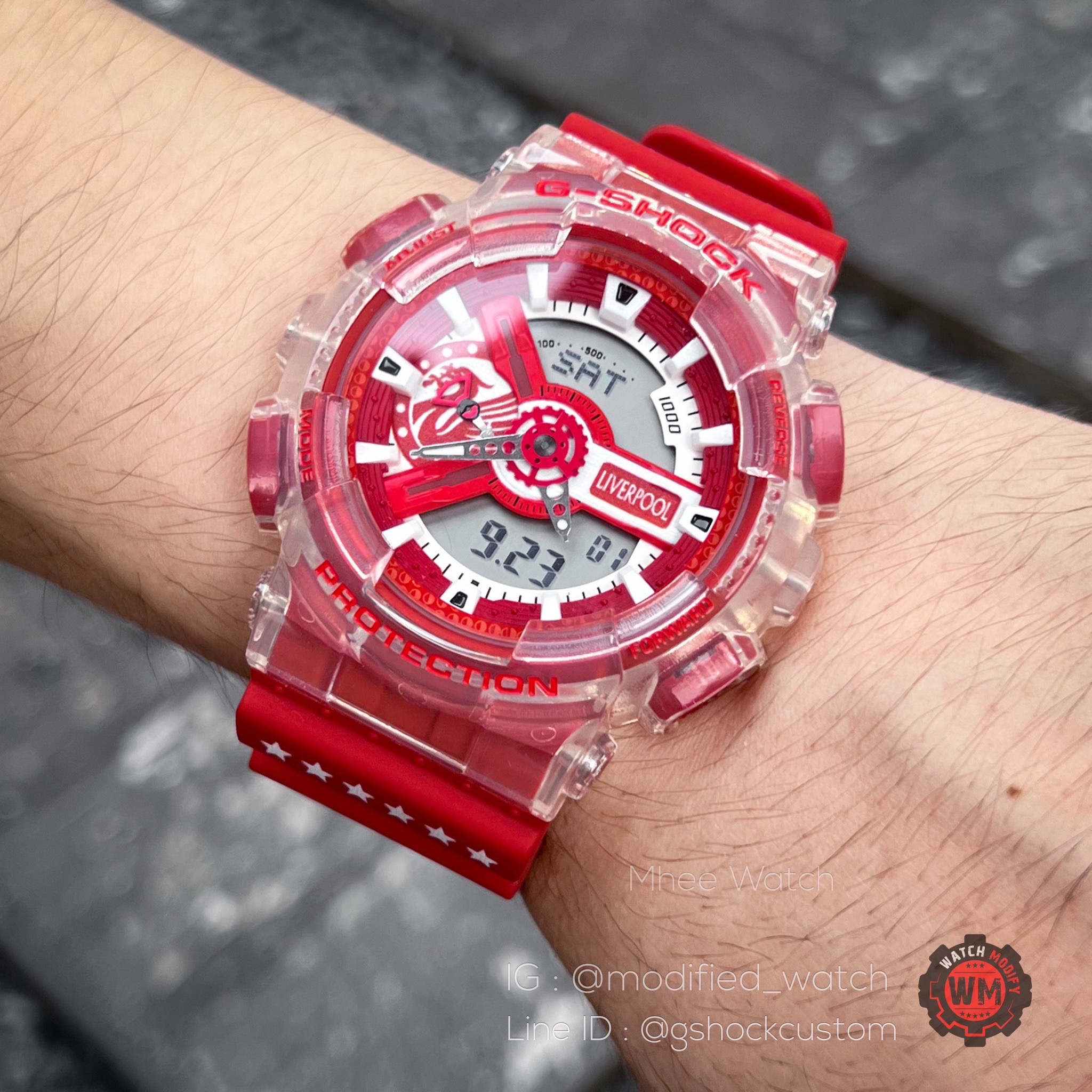 G-SHOCK Limited Ga110GL-4 Customized Liverpool FC