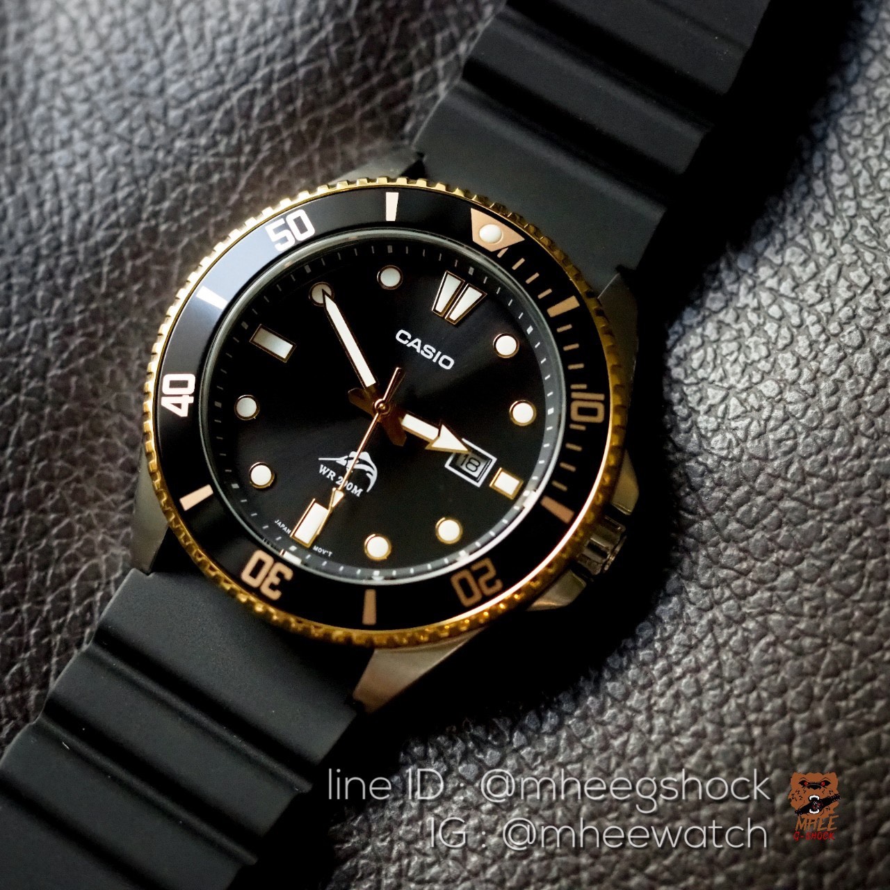 นาฬิกาคาสิโอ้ Casio Sport Black Submarine ของแท้ 100% รับประกัน 1ปี