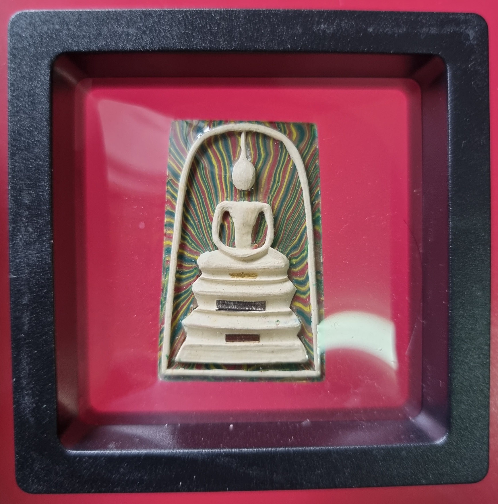 พระสมเด็จสายรุ้ง หลวงพ่อแพ พิมพ์ใหญ่ ตะกรุด 3 กษัตริย์