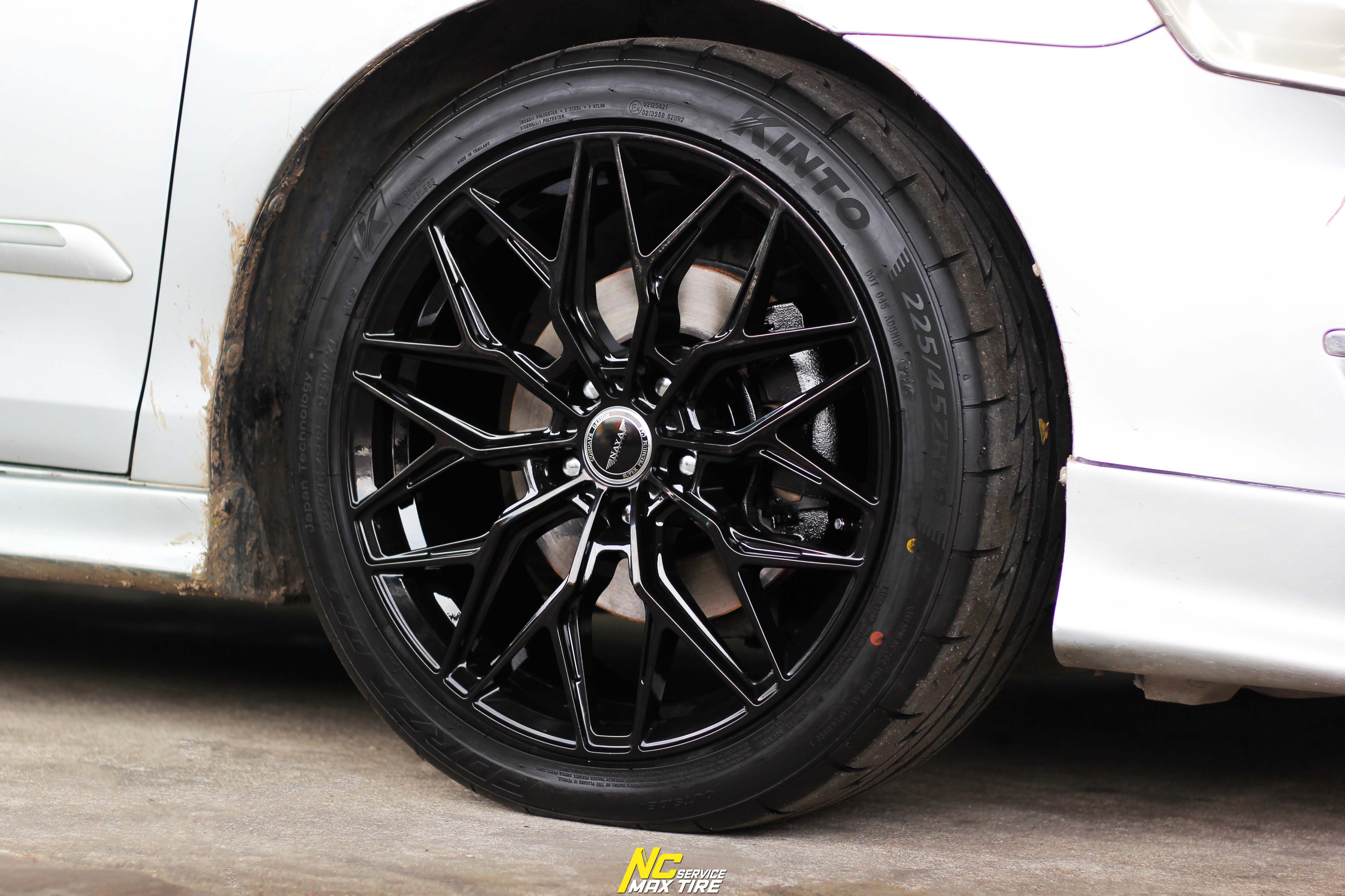 NCรีวิว.EP689 TOYOTA CAMRY NAYA WHEELS : ALPHA-8 18x8.5 5H113 ET35 ล้อแม็กสีดำเงาทั้งวง
