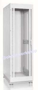 G4-60827 19” GERMAN SERVER RACK 27U, (60 x 80 cm.) Two-Tone White-Gray