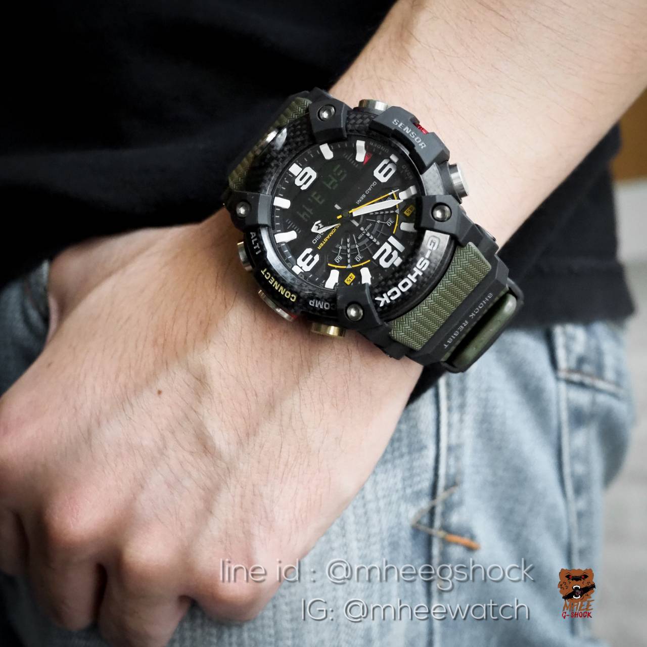 G-Shock Premium Mudmaster Carbon สีดำ-เขียว ของใหม่ ของแท้ ประกันศูนย์ CMG