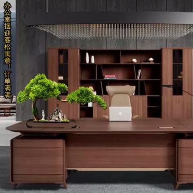 CT198D107 HOMMY ของตั้งโชว์ ของตั้งโต๊ะ ต้นไทร Boss leader office desktop ornaments